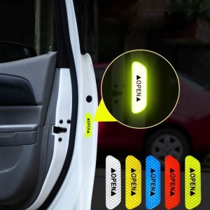 Car Open Reflective Warning Sticker