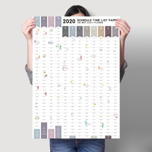 2020 365 days Paper Wall Calendar  Daily Planner
