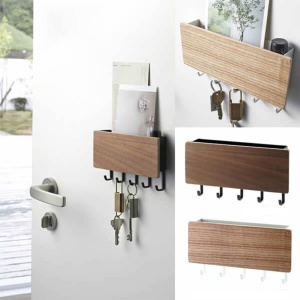 Decorative Simple Small Wall Hooks with Space Saving Storage Rack Holder